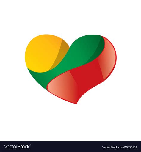 Lithuania flag Royalty Free Vector Image - VectorStock