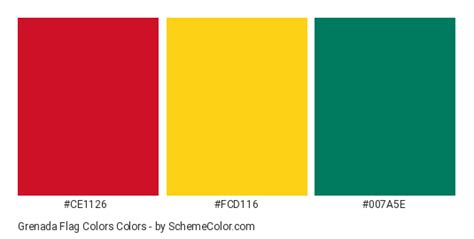 Grenada Flag Colors » Country Flags » SchemeColor.com