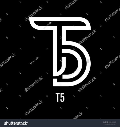 T5 5t 5 T Initial Logo Stock Vector (Royalty Free) 1495443464 | Shutterstock