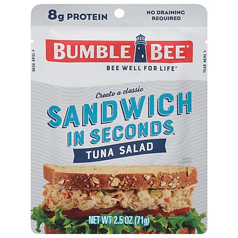 Bumble Bee Tuna Salad, Sandwich in Seconds 2.5 oz | Tuna | Robert Fresh Shopping