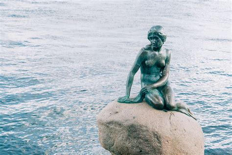 The Little Mermaid Sculpture in Copenhagen