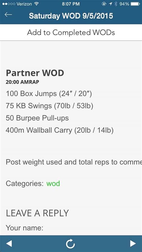 Team Wod Workouts | EOUA Blog