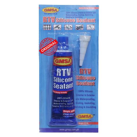 GMSA RTV Silicone Sealant 50 ml Clear-Color Tube | 7Mart