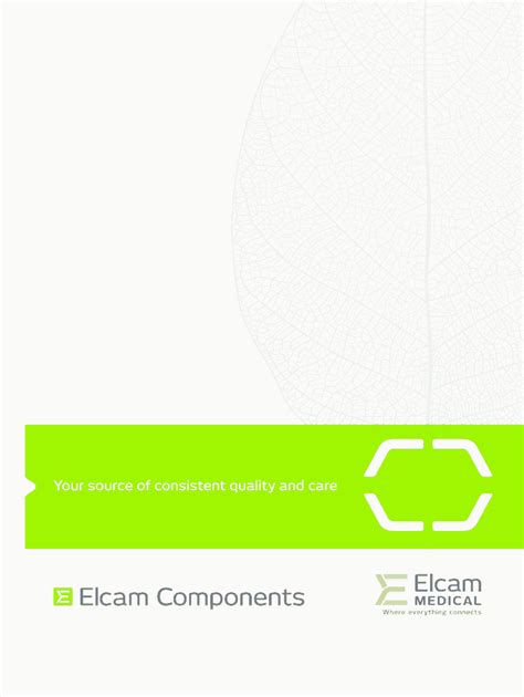 Fillable Online Elcam Components - Elcam Medical Fax Email Print - pdfFiller