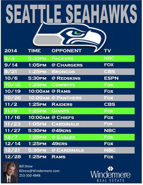 Printable 2024 Seahawks Schedule - Ardeen Joycelin