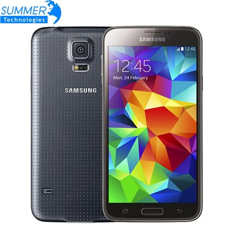 Original Unlocked Samsung Galaxy S5 i9600 Cell Phones 5.1" Super AMOLED Quad Core 16GB ROM NFC ...