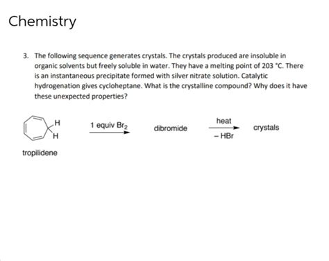 Answered: Chemistry 3. The following sequence… | bartleby