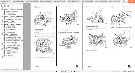 Mercury Mercruiser Marine Engine PDF Service Manual