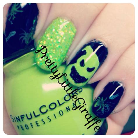 The nightmare before christmas oogie boogie halloween nail art ...