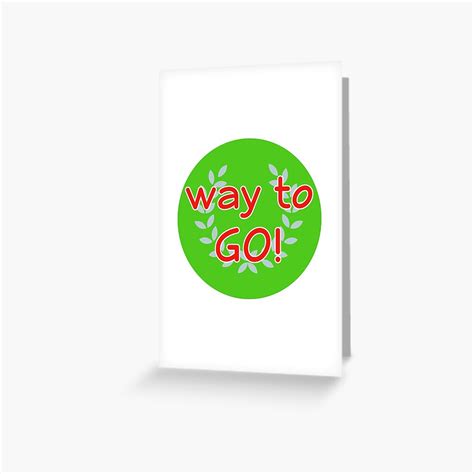 "Way To Go! Reward Stickers for Adults, Students Novelty Product" Greeting Card for Sale by ...