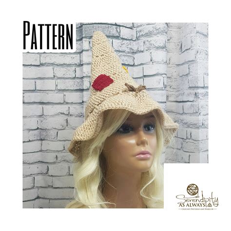 Crochet PATTERN | Scarecrow Hat Crochet Pattern | Crochet Scarecrow Hat | Halloween Crochet ...