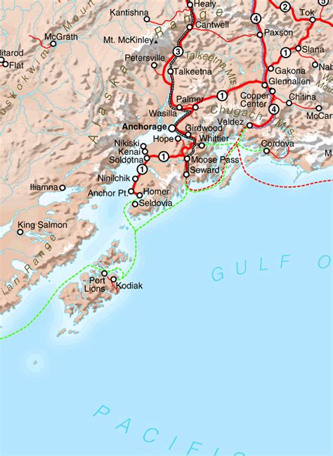 Alaska Road Map, Alaska Kids' Corner, State of Alaska