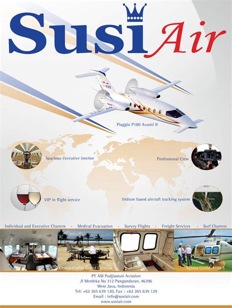 Susi Air Brochure Concept by donisaurus on DeviantArt