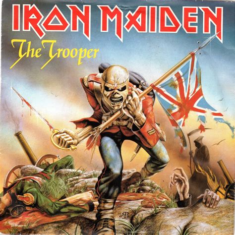 Metal band- Iron Maiden Album Cover: The Trooper. | Iron maiden albums ...