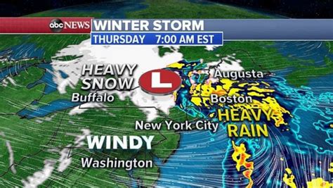 Winter storm with heavy snow and rain hitting Northeast as biggest lake effect snow of the ...