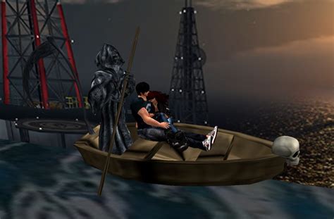 Second Life Marketplace - The ferryman Boat, Grim Reaper