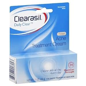 Amazon.com : Clearasil Acne Treatment Cream, Tinted 1 oz (28 g) : Body Scrubs : Beauty