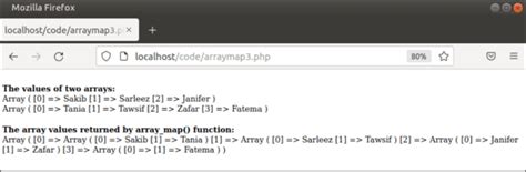 PHP Array_map() Function