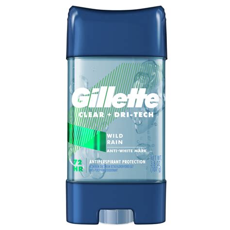 Gillette Clear Gel Mens Antiperspirant Deodorant, Wild Rain, 3.8 oz - Walmart.com