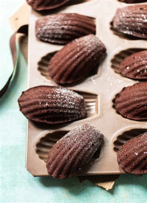 French Chocolate Madeleines - Familystyle Food