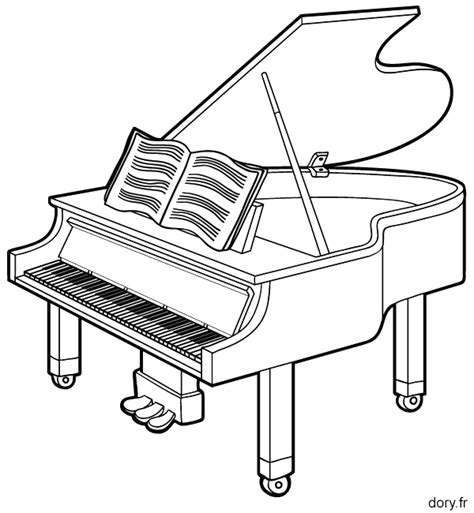 Dessin à imprimer, un piano | Piano, Instrument de musique, Piano dessin