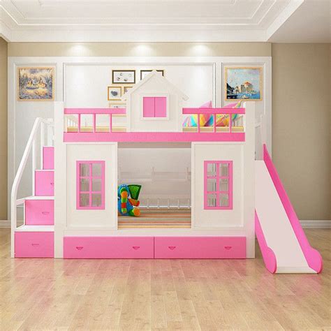 Wood Bunk Bed with Stairs and Slide option | Bunk bed with slide, Wood bunk beds, Wood bunk bed ...
