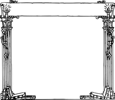 Book clip art, Book and frame, Frame clipart