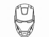 Ironman Head Outline  ClipArt Best sketch template