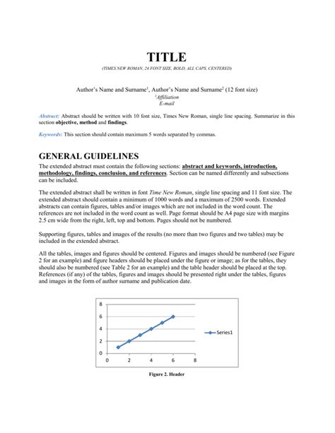 Sample Extended Abstract - International APMS Conference