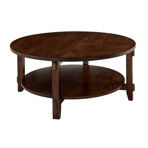 Archbold Furniture Amish Essentials Living 4713 ME Large Round Coffee Table | Bowen Town ...