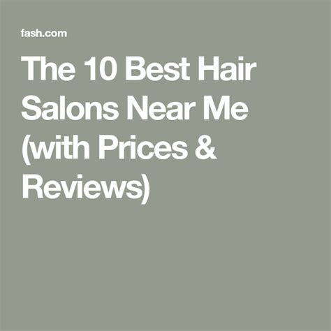 The 10 Best Hair Salons Near Me (with Prices & Reviews) | Cool hairstyles, Hair salon, Best hair ...