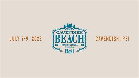 Cavendish Beach Music Festival 2022 Lineup - Jul 7 - 9, 2022