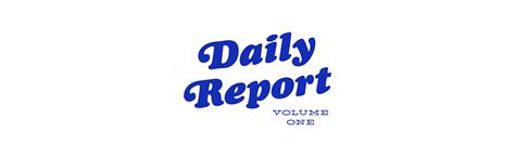 Daily Report Vol. 1 :: Behance