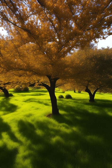 rosy-lark352: gold color apple tree in garden