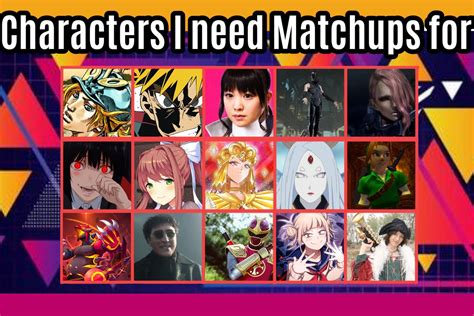 Characters I need matchups for : DeathBattleMatchups