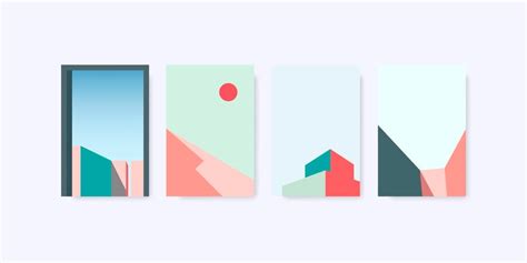 Premium Vector | Minimal pastel background design vector set