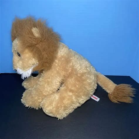 AURORA LION PLUSH Stuffed Animal Big Cat Soft Plush Brown Toy Lovey ...