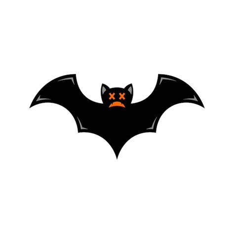 Premium Vector | Scary black bat vector icon