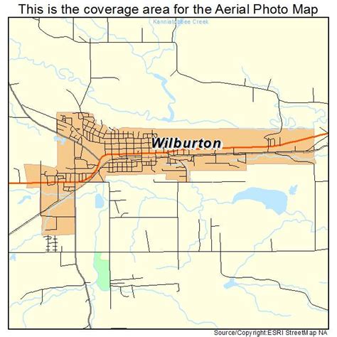 Aerial Photography Map of Wilburton, OK Oklahoma