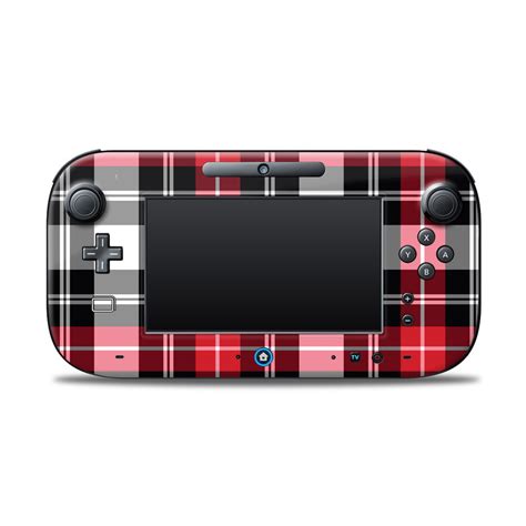 Red Plaid Nintendo Wii U Controller Skin | iStyles