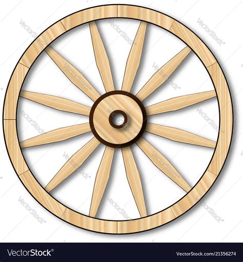 Light wagon wheel Royalty Free Vector Image - VectorStock