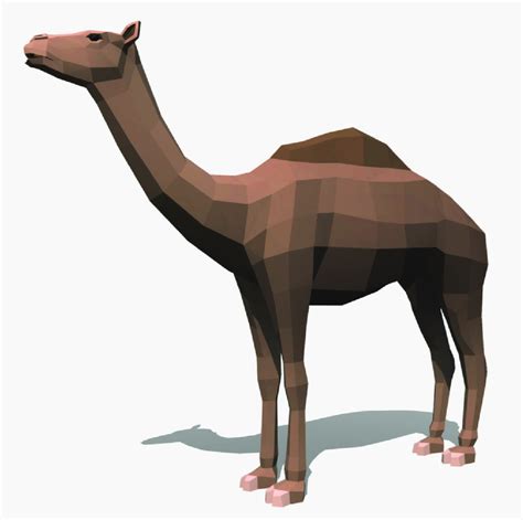 Low poly reconstruction of the extinct western camel (Camelops ...