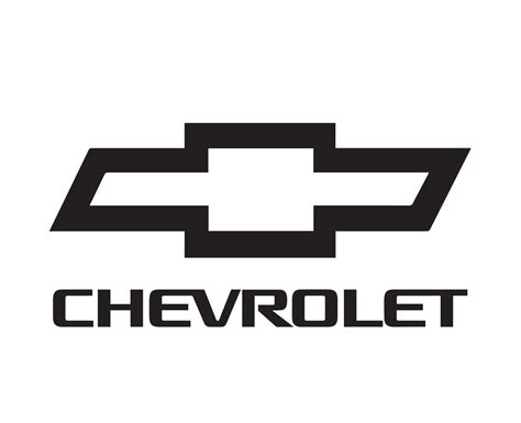 Chevrolet Brand Logo Car Symbol With Name Black Design Usa Automobile Vector Illustration ...