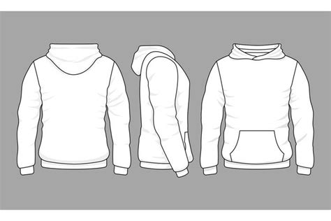 Hoodie Template Front And Back - Printable Word Searches