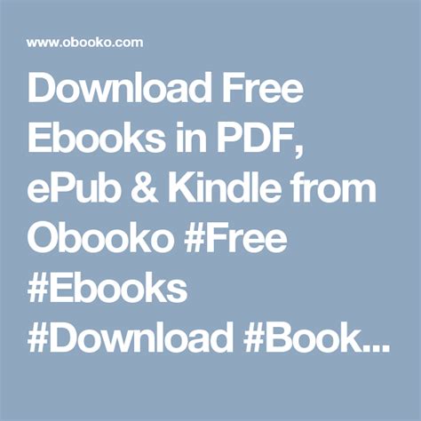 Download Free Ebooks in PDF, ePub & Kindle from Obooko #Free #Ebooks #Download #Books #Obooko ...