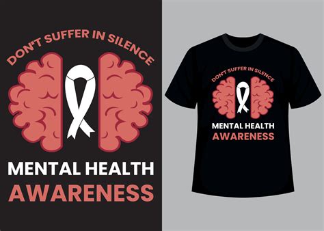 Mental health awerness typography t shirt design 21471485 Vector Art at Vecteezy