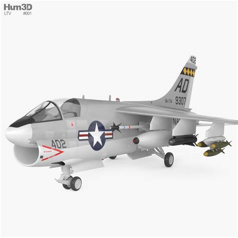 LTV A-7 Corsair II 3D model - Download Fighter on 3DModels.org