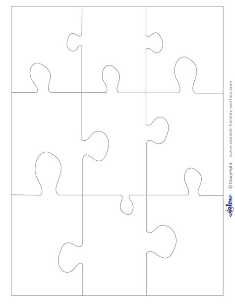 Large Blank Printable Puzzle Pieces | Puzzle piece template, Puzzle pieces, Free printable puzzles
