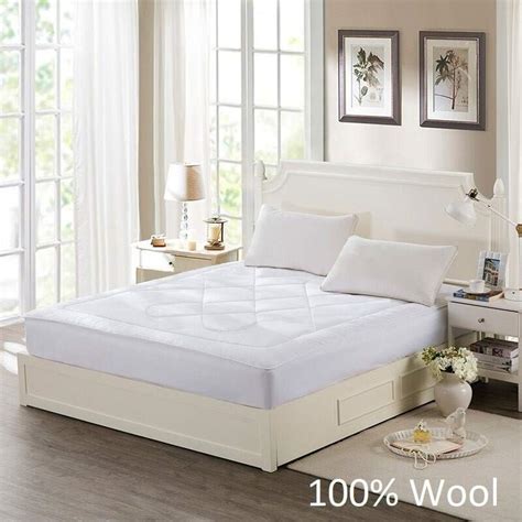 Buy King Size Wool Mattress Topper with Fitted Skirt - MyDeal