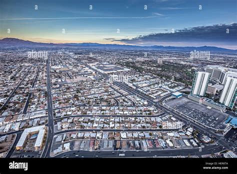 Las Vegas from above, skyline Stock Photo - Alamy